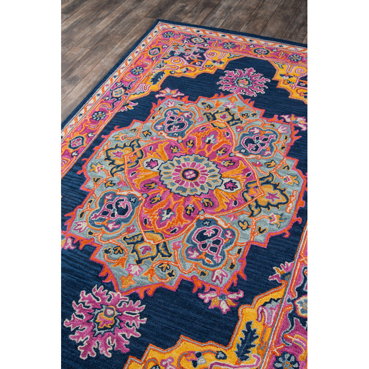 World Menagerie Lancaster Oriental Handmade Tufted Wool Area Rug in